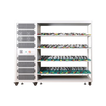 64 channel battery charging and discharging test integrated battery cabinet